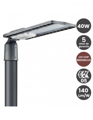 FAROLA 40W BRIDGELUX 5000ºK,140lm/W 5...