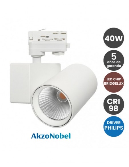 FOCO 40W PHILIPS DRIVER 3000ºK  BLANCO TRIFASICO 2