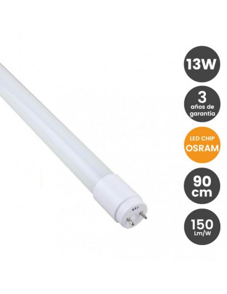 TUBO LED CHIP OSRAM 13W 90cm 4000º ALTOS LUMENES