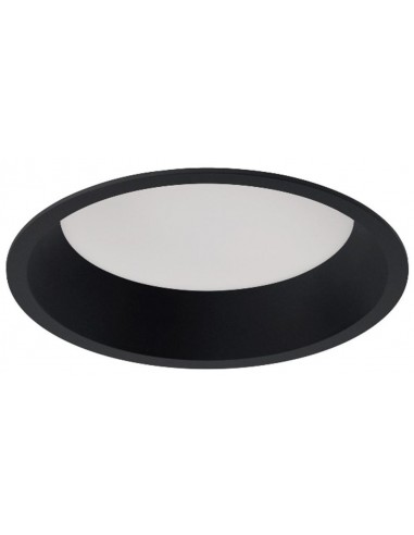 DOWNLIGHT 18W REDONDO NEGRO 3000K