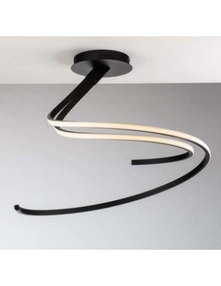 LAMPARA TECHO LED KINETIC PL NEGRA  40W 4600LM CCT