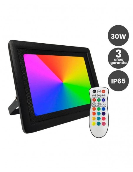 PROYECTOR NEGRO 30W RGB IP65