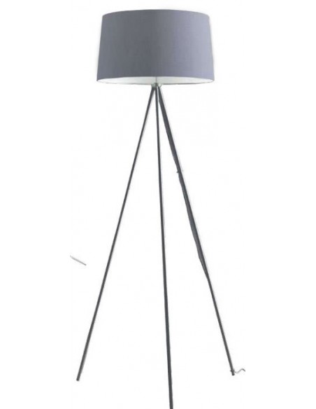 PIE DE SALON TRIPODE GRIS CON PANTALLA