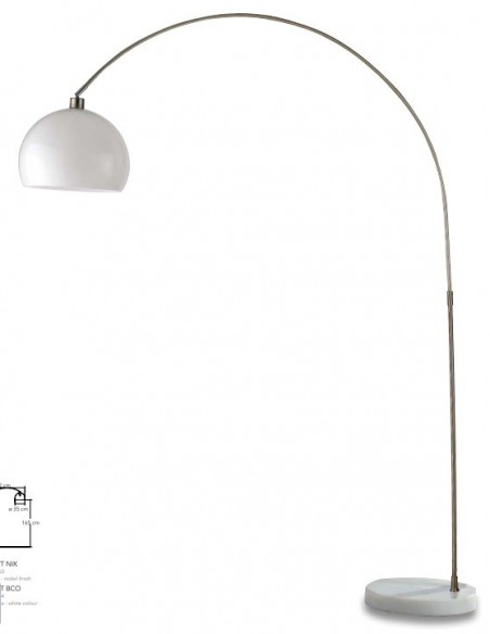 PIE DE SALON E27 ARCO BLANCO 