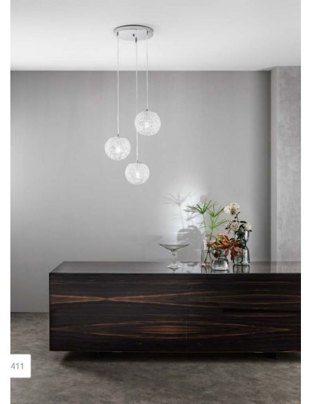 PLAFON CRISTAL K9 CROMO 