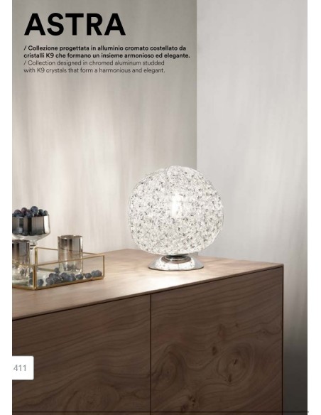 SOBREMESA CRISTAL K9 CROMO 20X21