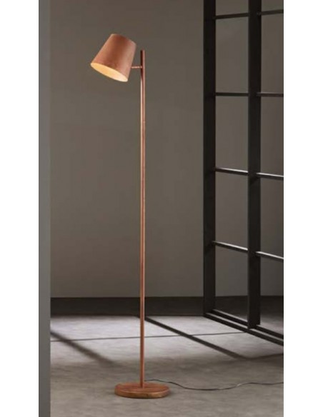 PIE DE SALON COLT 1 LUZ COBRE