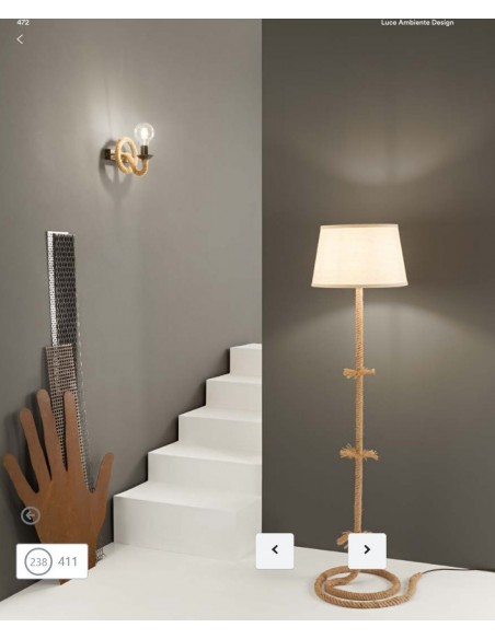 PIE DE SALON ROPE 1 LUZ...