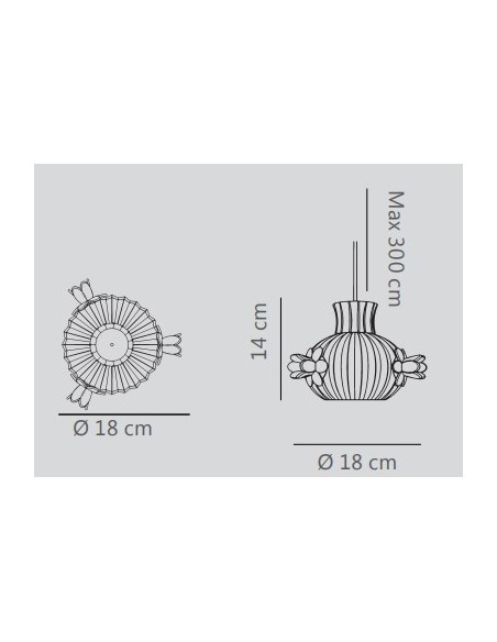 COLGANTE VENEZIA/S CRISTAL ROJO