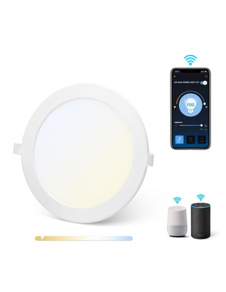 DOWNLIGHT EMPOTRAR SMART WIFI 18W CCT