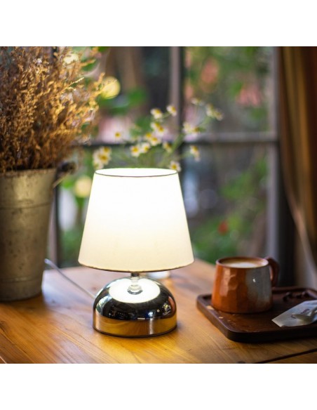 SOBREMESA E14 METAL CON PANTALLA