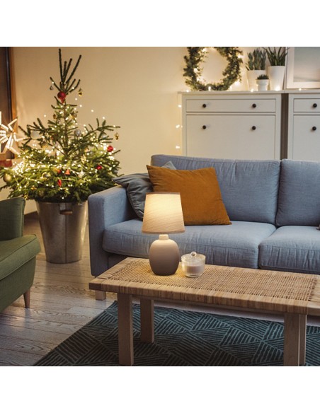 SOBREMESA E14 CERAMICA GRIS...