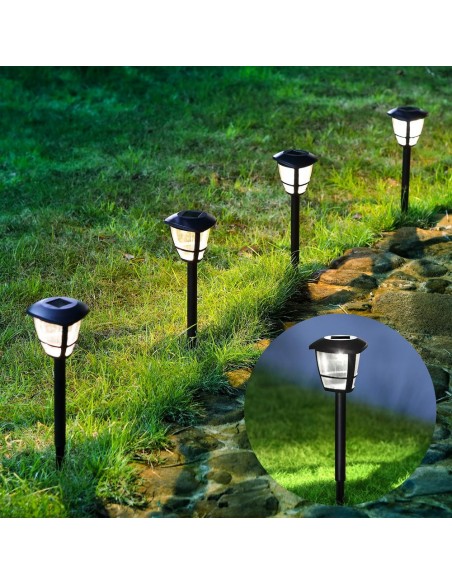 PICA SUELO 0 08W SOLAR 6500ºK NEGRO 12 UNIDADES