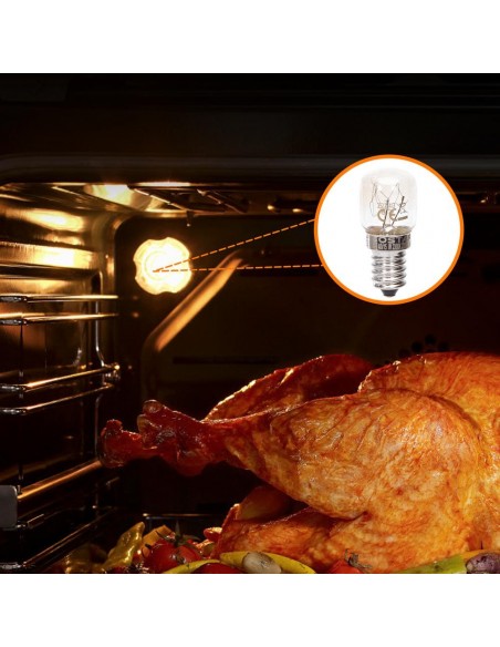 BOMBILLA 15W HORNO E14 CRISTAL 300º 2300ºK