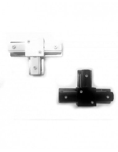 CONECTOR TIPO T PARA CARRIL MONOFASICO BLANCO