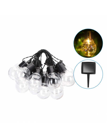 TIRA LUZ SOLAR CALIDA 5 8m 20 LEDS  IP44 2