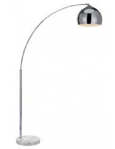 PIE DE SALON NOOVA CROMO E27 CURVO 