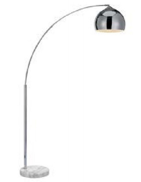 PIE DE SALON NOOVA CROMO E27 CURVO 