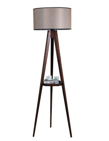 PIE TRIPODE NOGAL E27 CON...