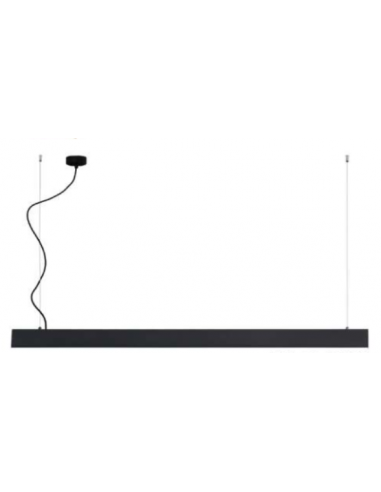 LAMPARA LED LINEAL 120CM NEGRA 50W...