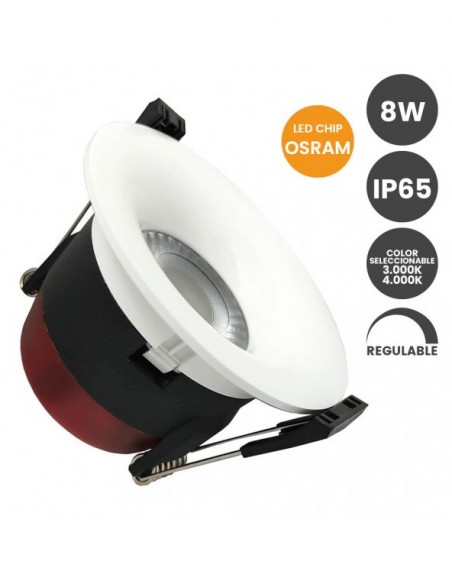 EMPOT  8W RED CCT BLANCO CHIP IP65 OSRAM REGULABLE