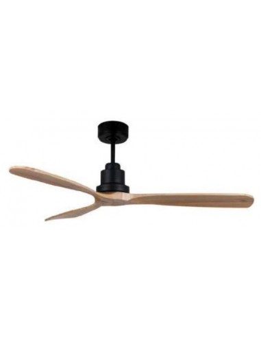 FORMENTERA DC VENTILADOR NEGRO PINO 132cm S/LUZ