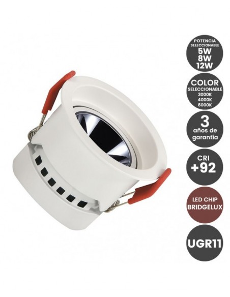 DOWNLIGHT CCT MINI BLANCO 5W 8W 12W SELECCIONABLE