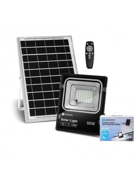 PROYECTOR NEGRO 50W SOLAR 6500ºK