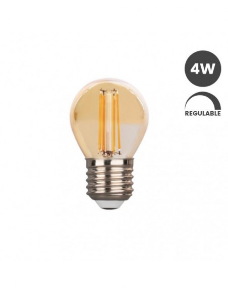 BOMBILLA 4W REGULABLEESFERIC E27 VINTAGE G45 480lm