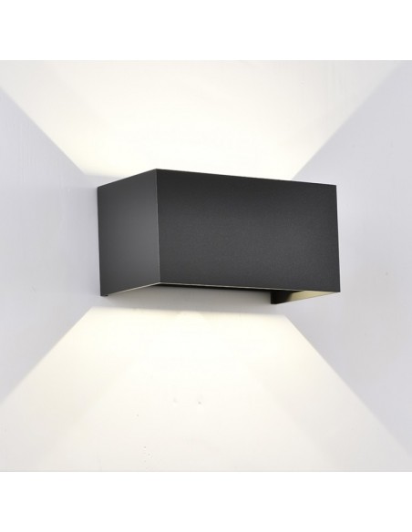 DAVOS APLIQUE EXTERIOR LED 4*6W 4000K NEGRO ARENAD