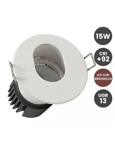 EMPOTRAB LED 15W DIRECCIONABLE CRI 92 UGR13 4000ºK