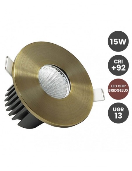 EMPOTRABLE 15W DIRECCIONABLE CRI 92 UGR13 3000ºK