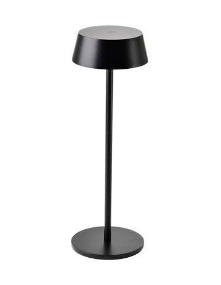 K4 SOBREMESA 2W RECARGABLE NEGRO IP54  230lm REGU