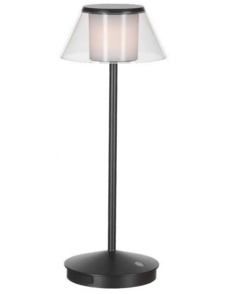 K5 SOBREMESA 2W RECARGABLE NEGROO IP54  230lm