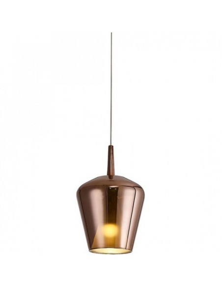 ELSA * COLGANTE CRISTAL CAMPANA  E27 COBRE OPAL