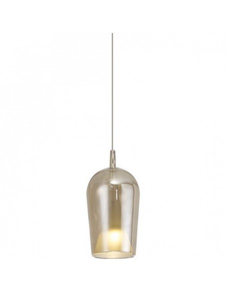 ELSA COLGANTE COPA 1 LUZ E27 BRONCE OPAL SIN BASE
