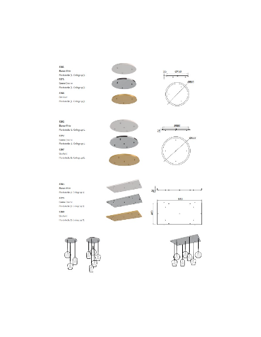 ELSA BASE PLAFON RECTANGULAR 7 PUNTOS...