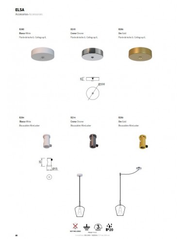 ELSA BASE REDONDA 1 PUNTO DE LUZ...