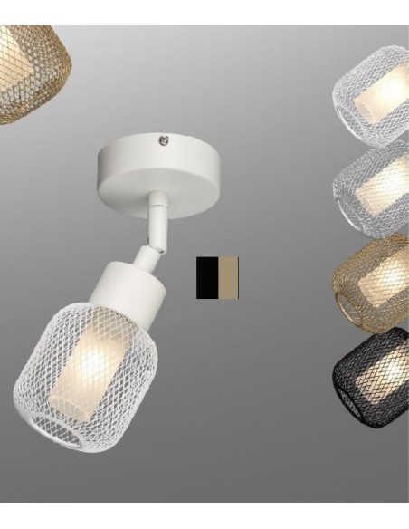 FOCO 1 LUZ G9 NEGRO ORO...