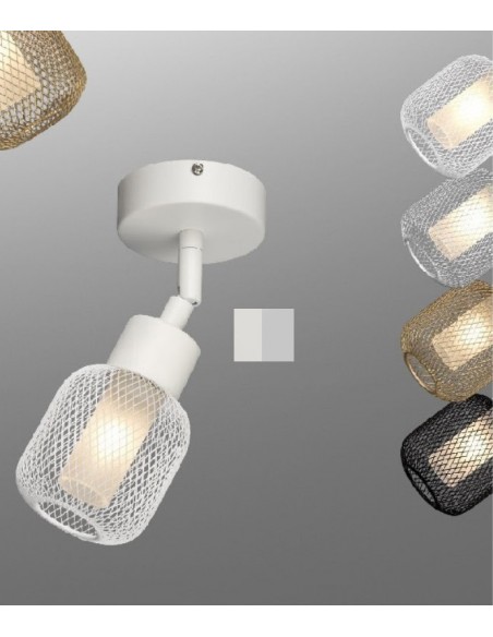 FOCO 1 LUZ G9 BLANCO PLATA...