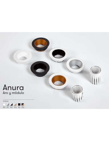 ANURA EMPOTRABLE NEGRO GU10 (MODULO...