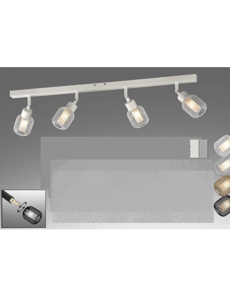 REGLETA G9 REJILLA 4 LUCES...