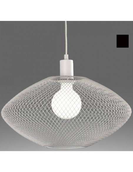 COLGANTE 40CM NEGRO E27