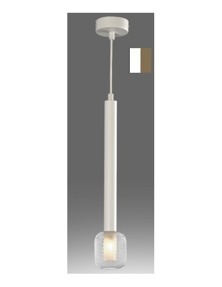 COLGANTE REJILLA G9 BLANCO ORO