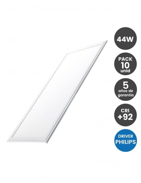 PACK 10 UNIDADES 30X120CM 44W CERTA DRIVE 4000K 