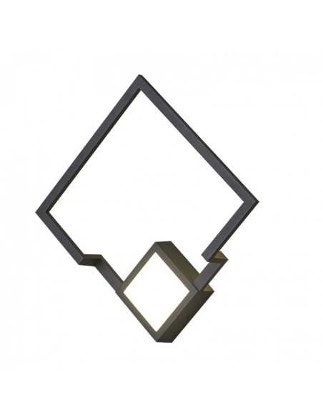 BOUTIQUE NEGRO  APLIQUE LED 18W 3000K