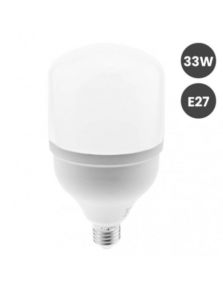 BOMBILLA FAROLA 33W LED E27 ALTA RESISTENCIA 3000K