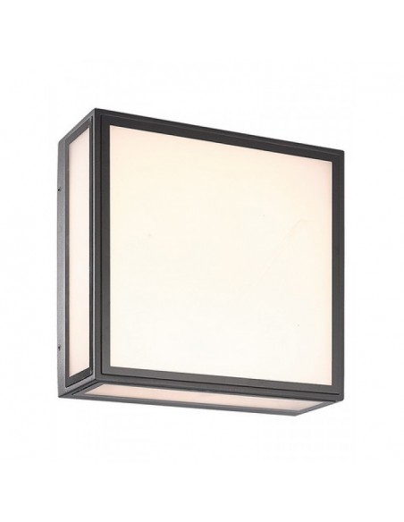 BACHELOR * PLAFON/APLIQUE EXTERIOR GRIS OSCURO LED