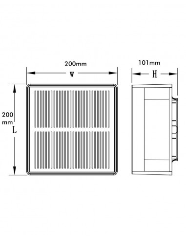 BALIZA EXTERIOR SOLAR 5W SOBREMURO...