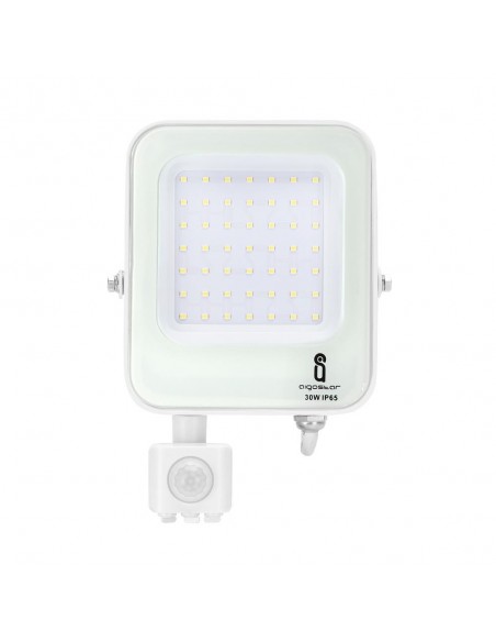 PROYECTOR SENSOR 50W BLACO IP65  6500ºK